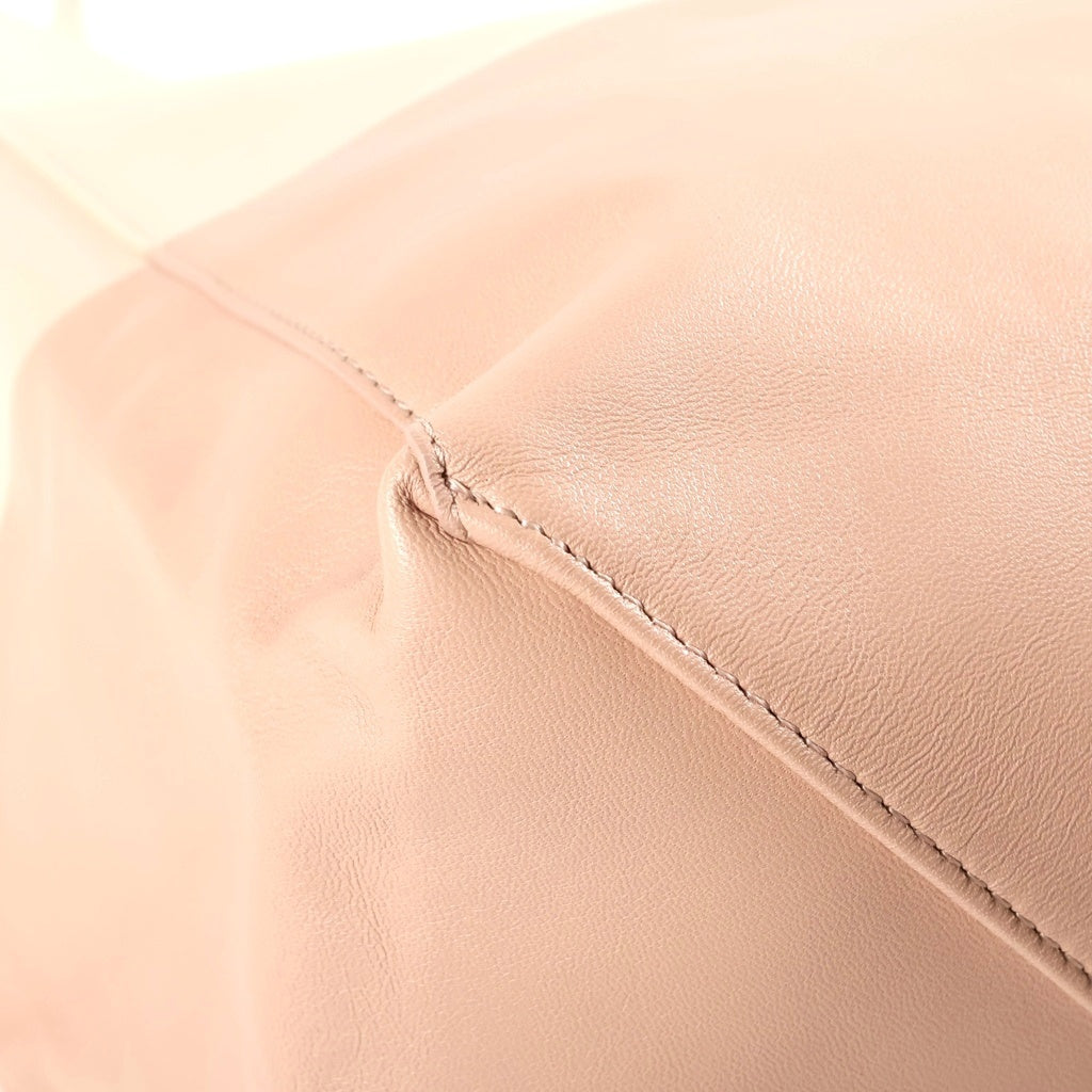 CELINE(セリーヌ) ホリゾンタルカバ レザー トートバッグ ハンドバッグ ショルダーバッグ ピンクベージュ/ベージュ レディース