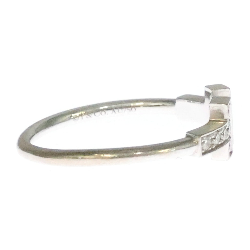 TIFFANY & Co.(ティファニー) Tワイヤー ダイヤモンド Au750 K18WG リング 指輪 #11 ホワイトゴールド レディース
