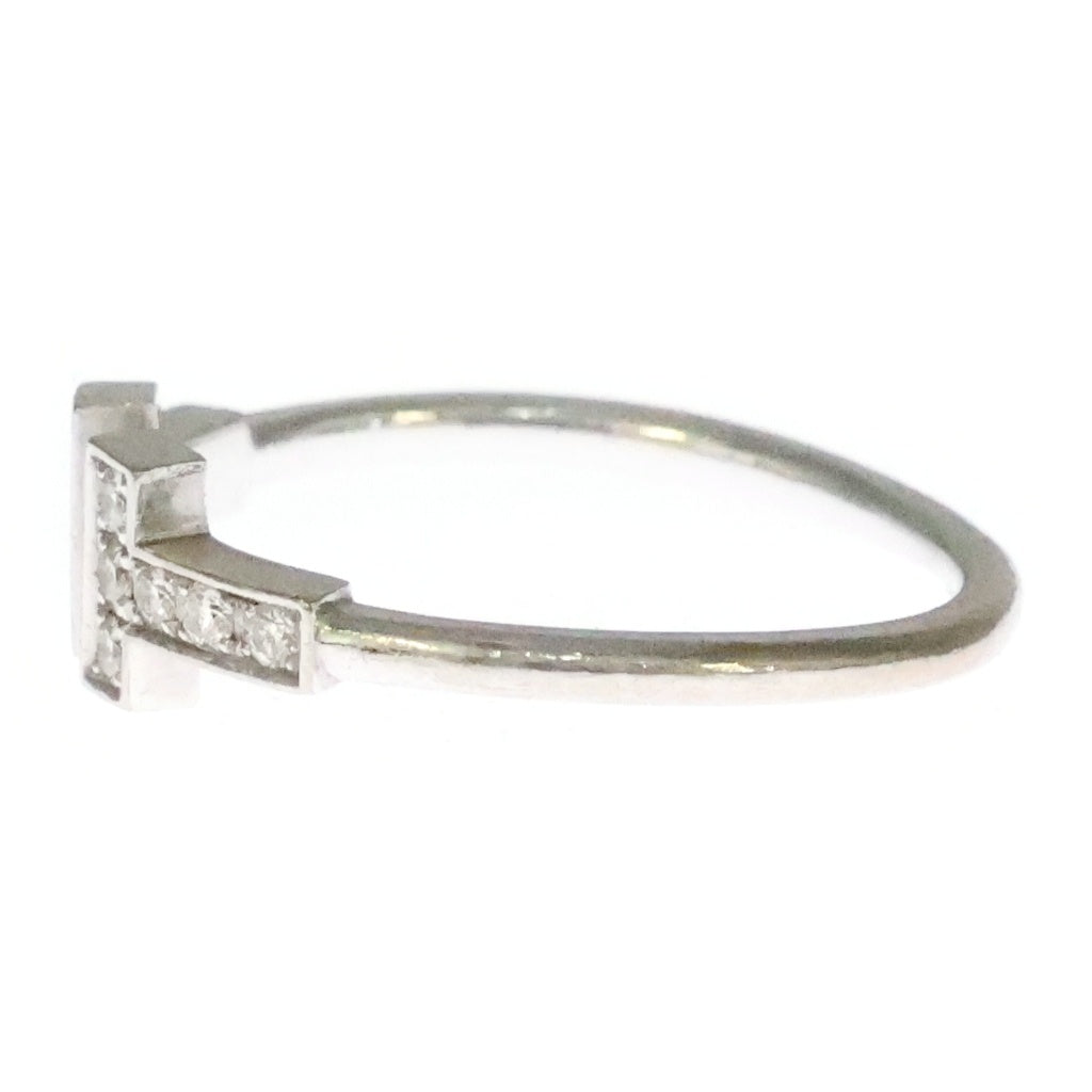 TIFFANY & Co.(ティファニー) Tワイヤー ダイヤモンド Au750 K18WG リング 指輪 #11 ホワイトゴールド レディース