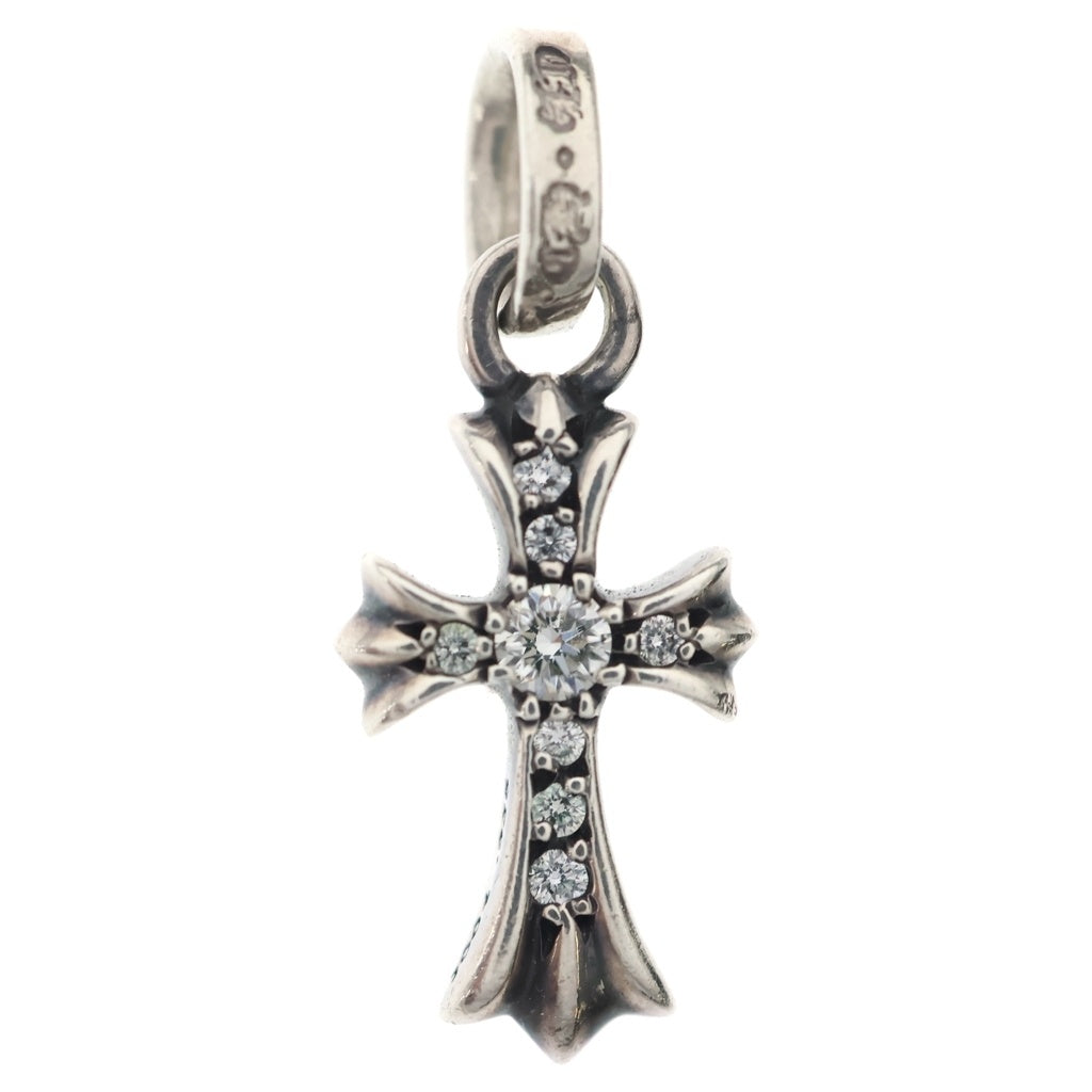 CHROME HEARTS(クロムハーツ) CRS BBYFAT P DMND ベイビーファット PAVEダイヤ チャーム シルバーネックレストップ シルバー