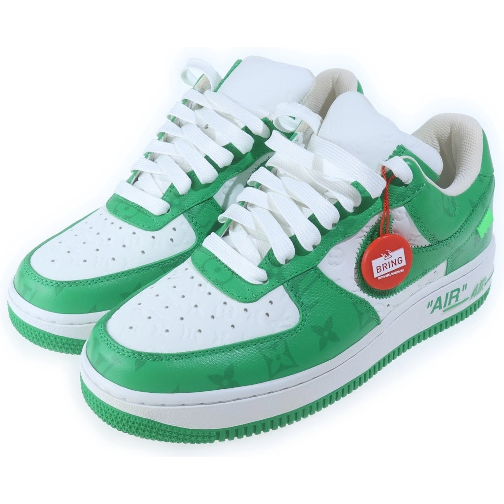 LOUIS VUITTON(ルイヴィトン) LOUIS VUITTON×Nike Air Force 1 Low エアフォース1 ロー バイ ヴァージル アブロー ホワイト/グリーン MS0252 レディース
