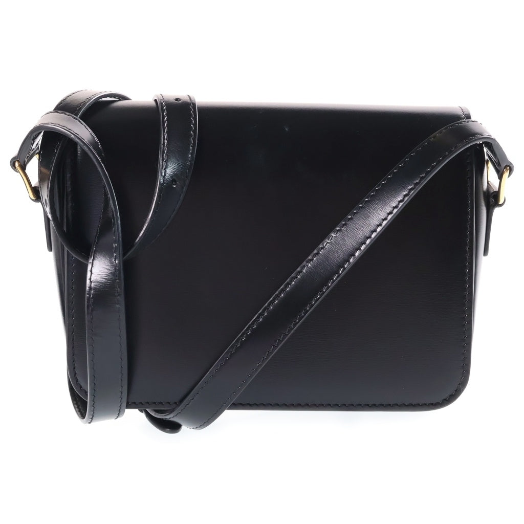 CELINE(セリーヌ) ティーン トリオンフ ショルダーバッグ ブラック レザー ゴールド金具 レディース