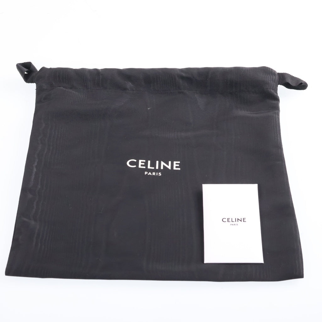 CELINE(セリーヌ) ティーン トリオンフ ショルダーバッグ ブラック レザー ゴールド金具 レディース
