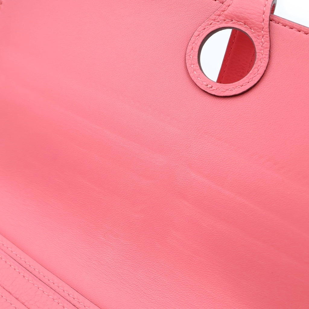 HERMES(エルメス) ドゴン ロング エバーカラー シルバー金具 二つ折り長財布 C刻印 ローズアザレ レディース