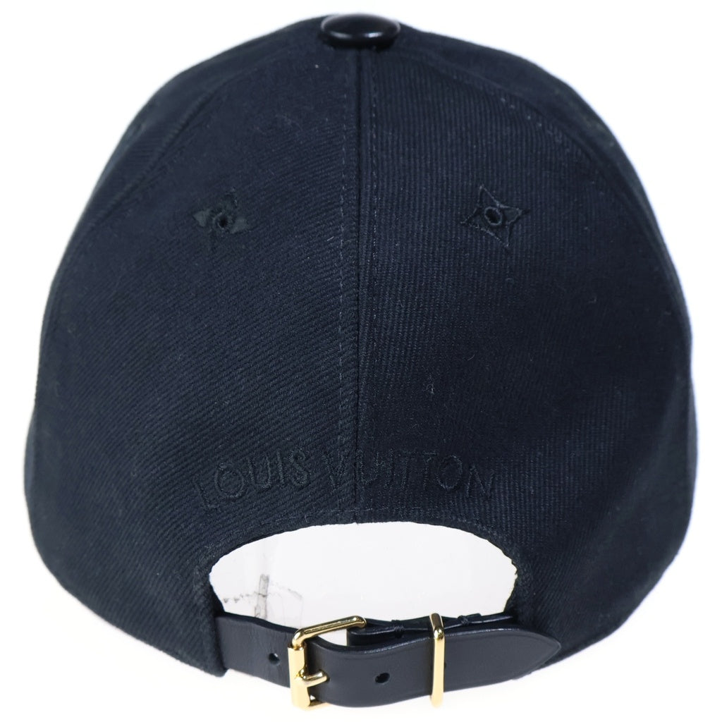 LOUIS VUITTON(ルイヴィトン) LVアイコニック ベースボールキャップ 帽子 コットン ロゴ ブラック M7050L