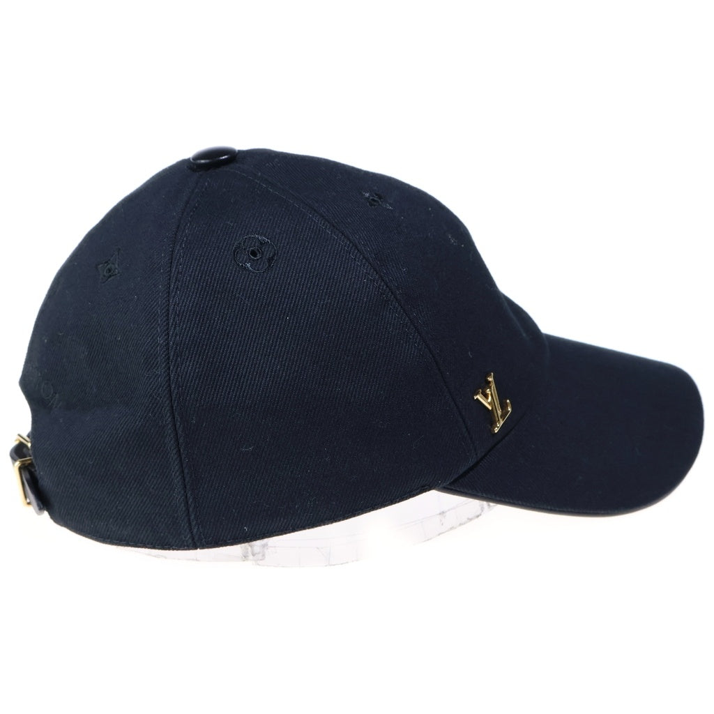 LOUIS VUITTON(ルイヴィトン) LVアイコニック ベースボールキャップ 帽子 コットン ロゴ ブラック M7050L