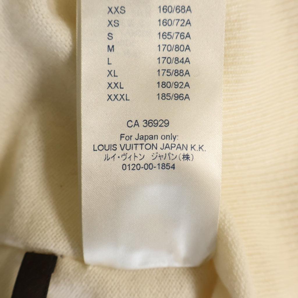 LOUIS VUITTON(ルイヴィトン) 19SS Cashmere Logo Knit インサイドアウト カシミヤ クルーネックニット アイボリー RM191 JZE HGN62W