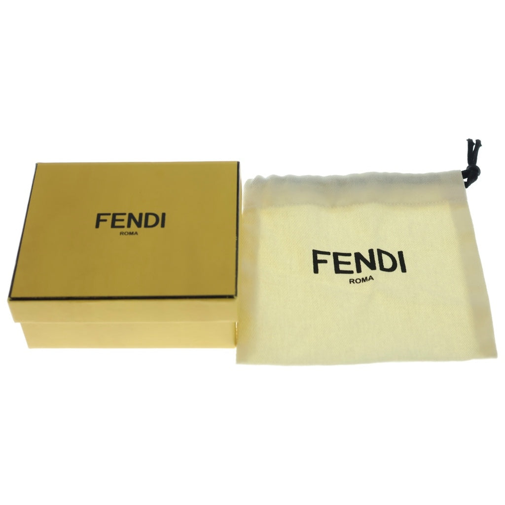 FENDI(フェンディ) Fロゴ カラビナ パラコード チャーム キーホルダー ブルー/イエロー レディース