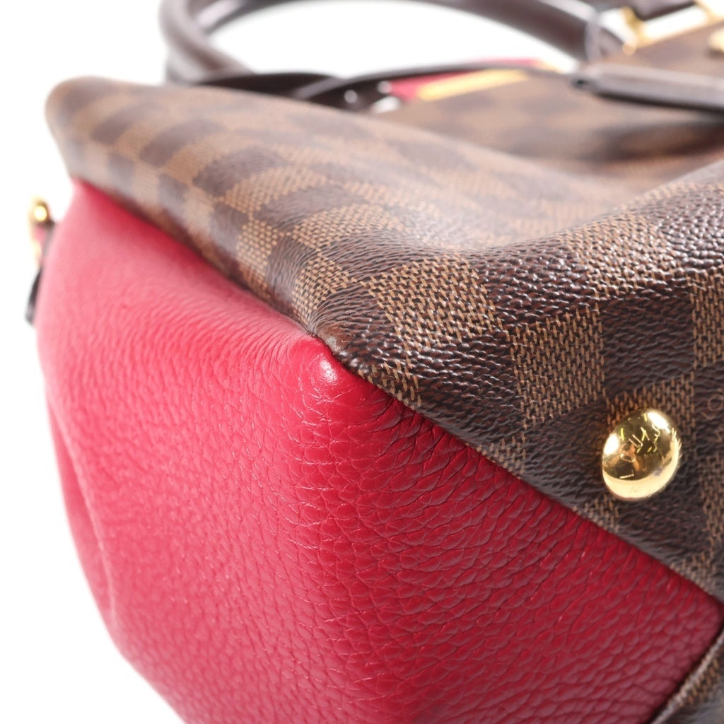 LOUIS VUITTON(ルイヴィトン) ブリタニー ハンドバッグ 2wayショルダー ダミエ レザー PVC ブラウン/フューシャ N41675 レディース