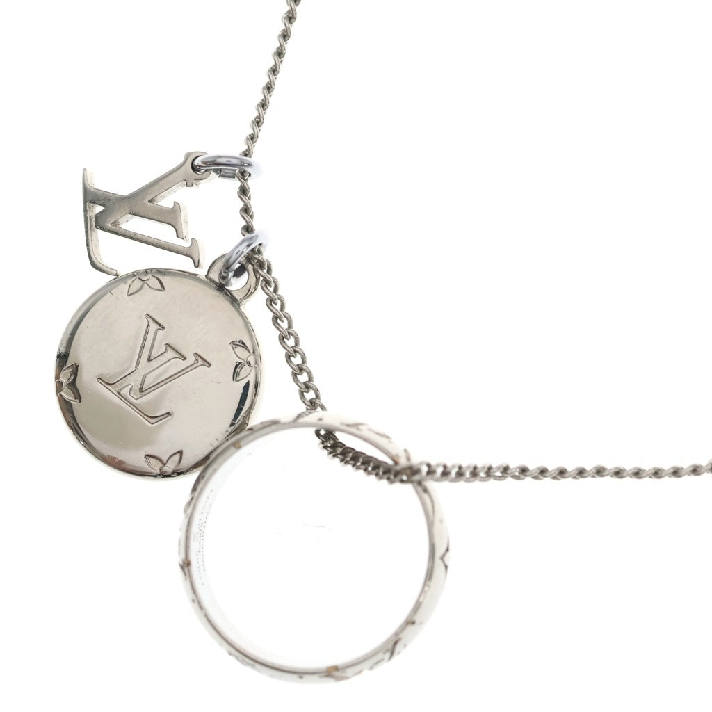 LOUIS VUITTON(ルイヴィトン) モノグラム リングネックレス シルバー メタル M62485 レディース
