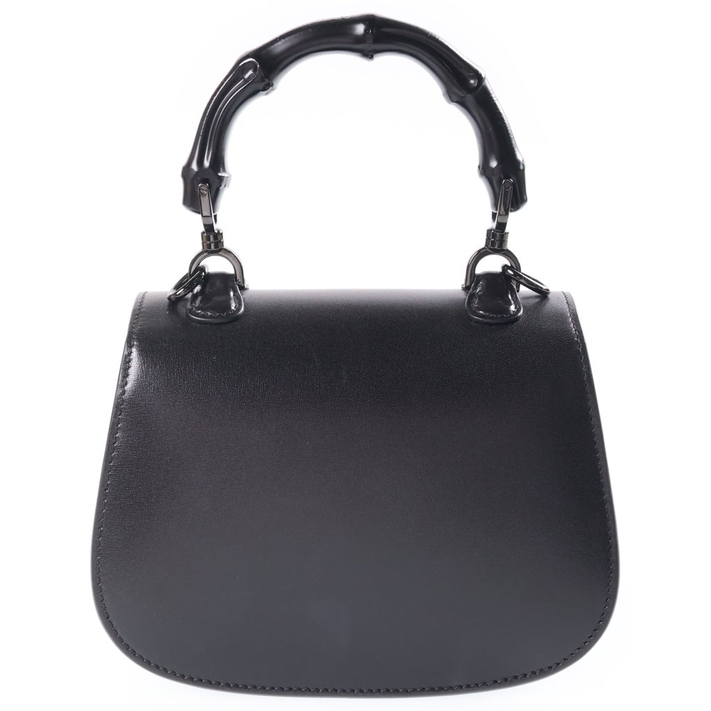 GUCCI(グッチ) バンブー 1947 ミニ ショルダーバッグ ソーブラック ブラック レザー 686864 レディース
