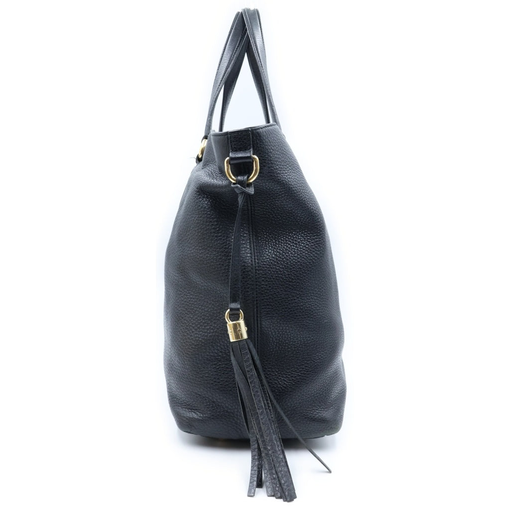 GUCCI(グッチ) ソーホー トートバッグ ハンドバッグ ブラック レザー 282303 ゴールド金具 レディース