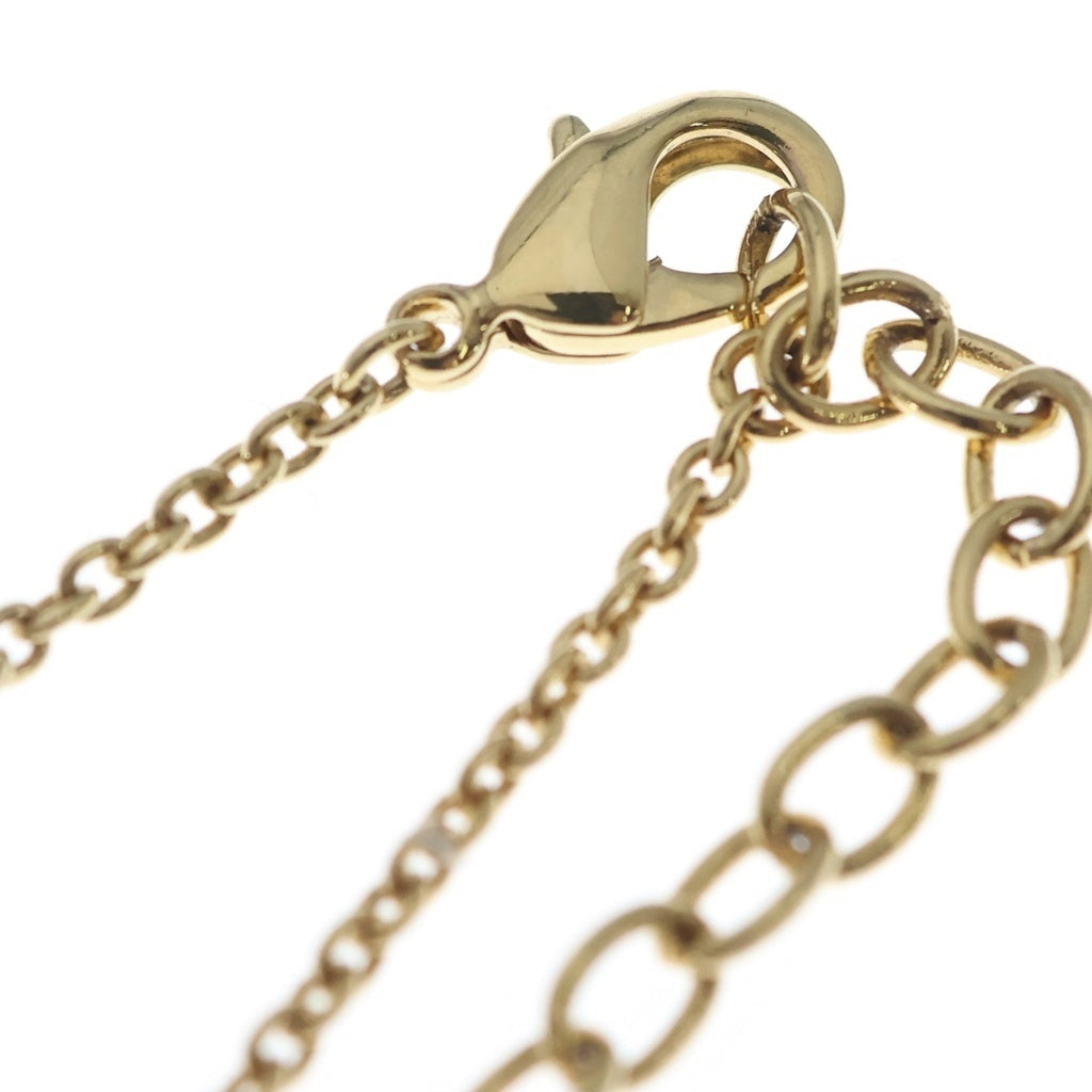 LOUIS VUITTON(ルイヴィトン) LVアイコニック ロゴラインストーン ネックレス ペンダント チェーン ゴールド M00596 レディース