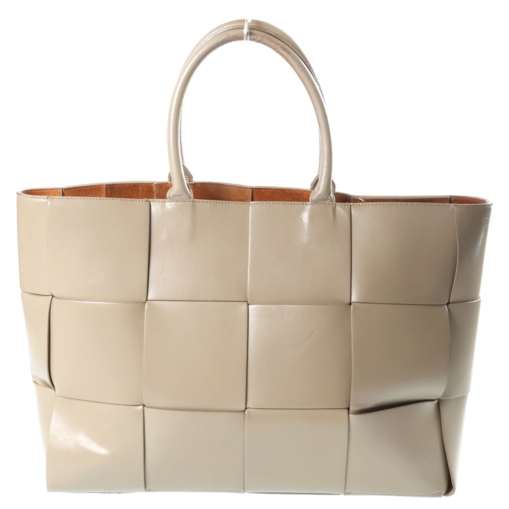 BOTTEGA VENETA(ボッテガヴェネタ) アルコトート ラージ トートバッグ ハンドバッグ グレージュ レザー 608608 レディース