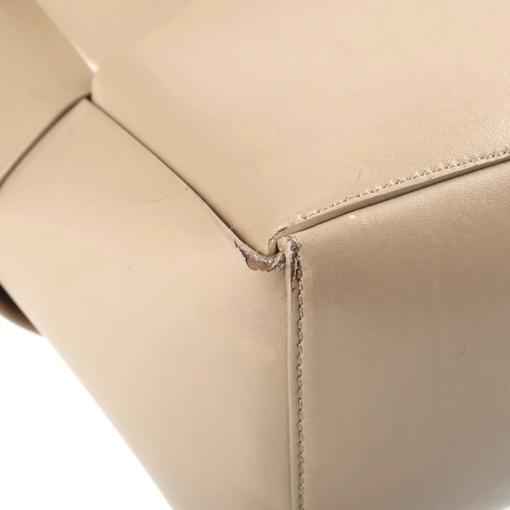 BOTTEGA VENETA(ボッテガヴェネタ) アルコトート ラージ トートバッグ ハンドバッグ グレージュ レザー 608608 レディース