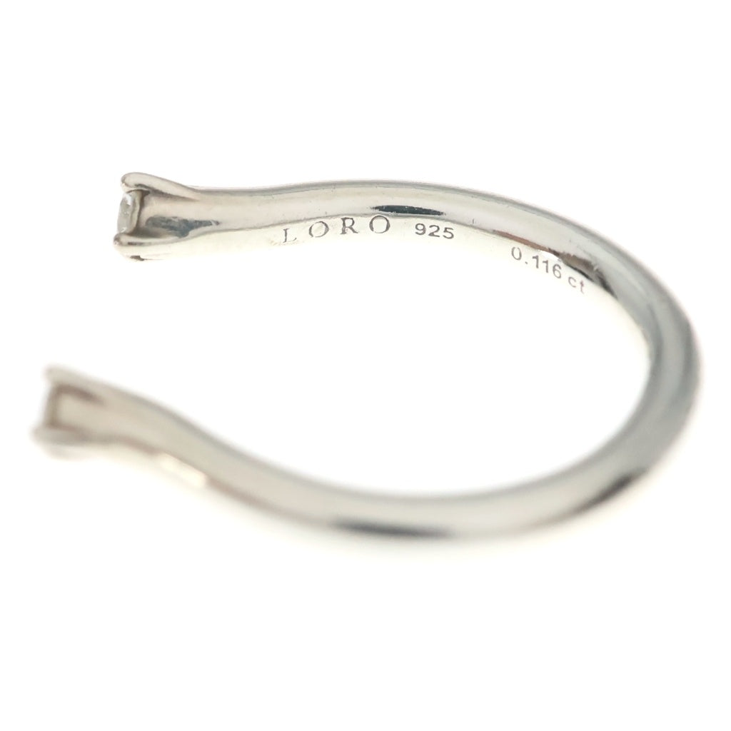 NO BRAND(ノーブランド) LORO Dリング SV925 シルバー 0.116ct レディース