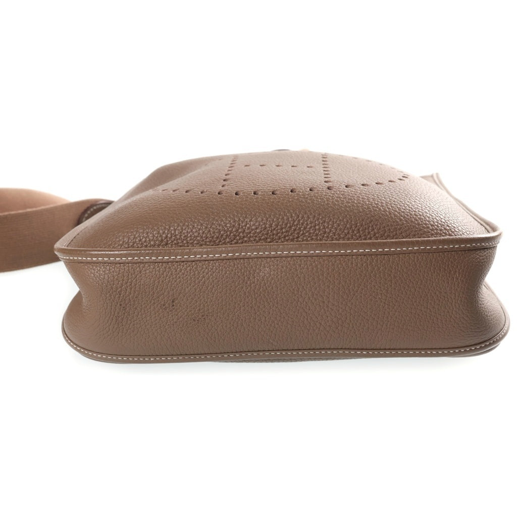HERMES(エルメス) エブリンGM トリヨンクレマンス ショルダーバッグ グレージュ レザー エトゥープ D刻印 ゴールド金具 レディース