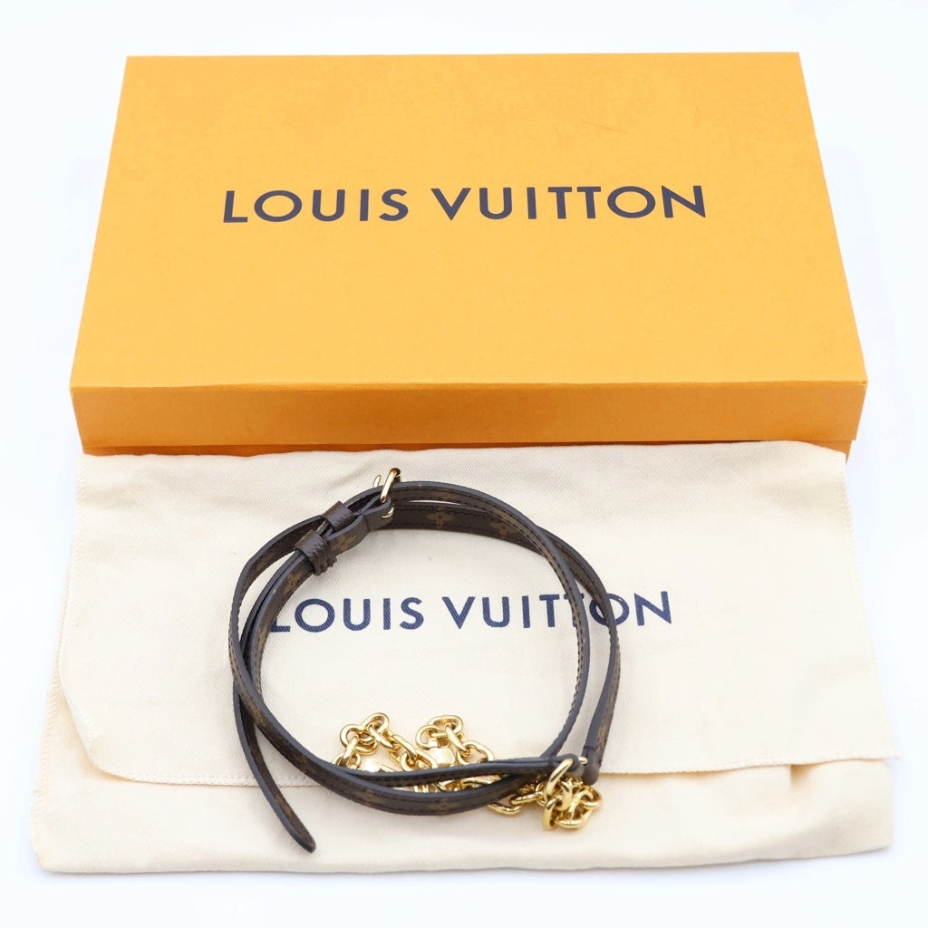 LOUIS VUITTON(ルイヴィトン) モノグラム リバース ポシェット トランク ヴェルティカル ショルダーバッグ ミニバッグ フォンケース ブラウン レザー M67873 ゴールド金具 レディース