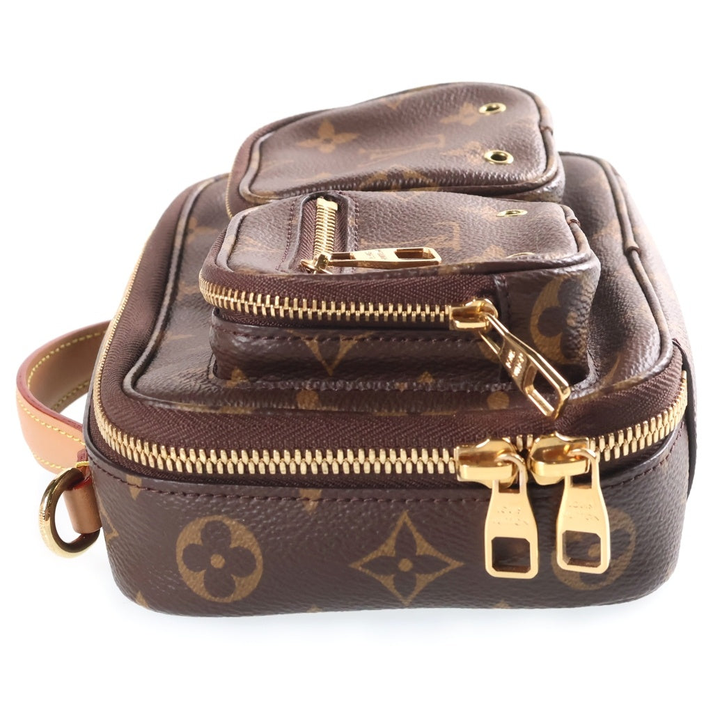 LOUIS VUITTON(ルイヴィトン) モノグラム ユーティリティ クロスボディ ショルダーバッグ PVC レザー ブラウン M80446 RFID レディース