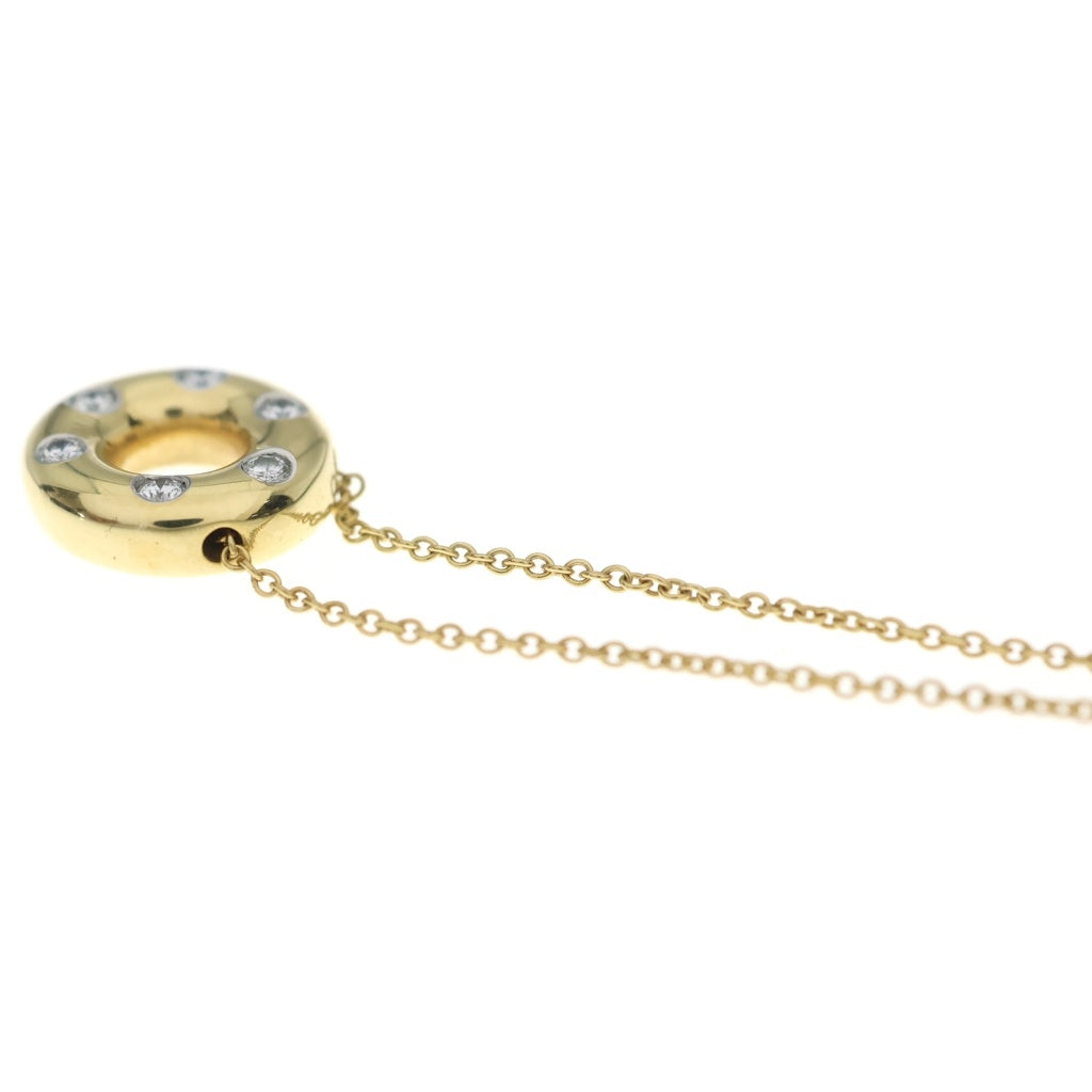 TIFFANY & Co.(ティファニー) ドッツ サークル 6PD ネックレス Au750 K18 YG イエローゴールド レディース