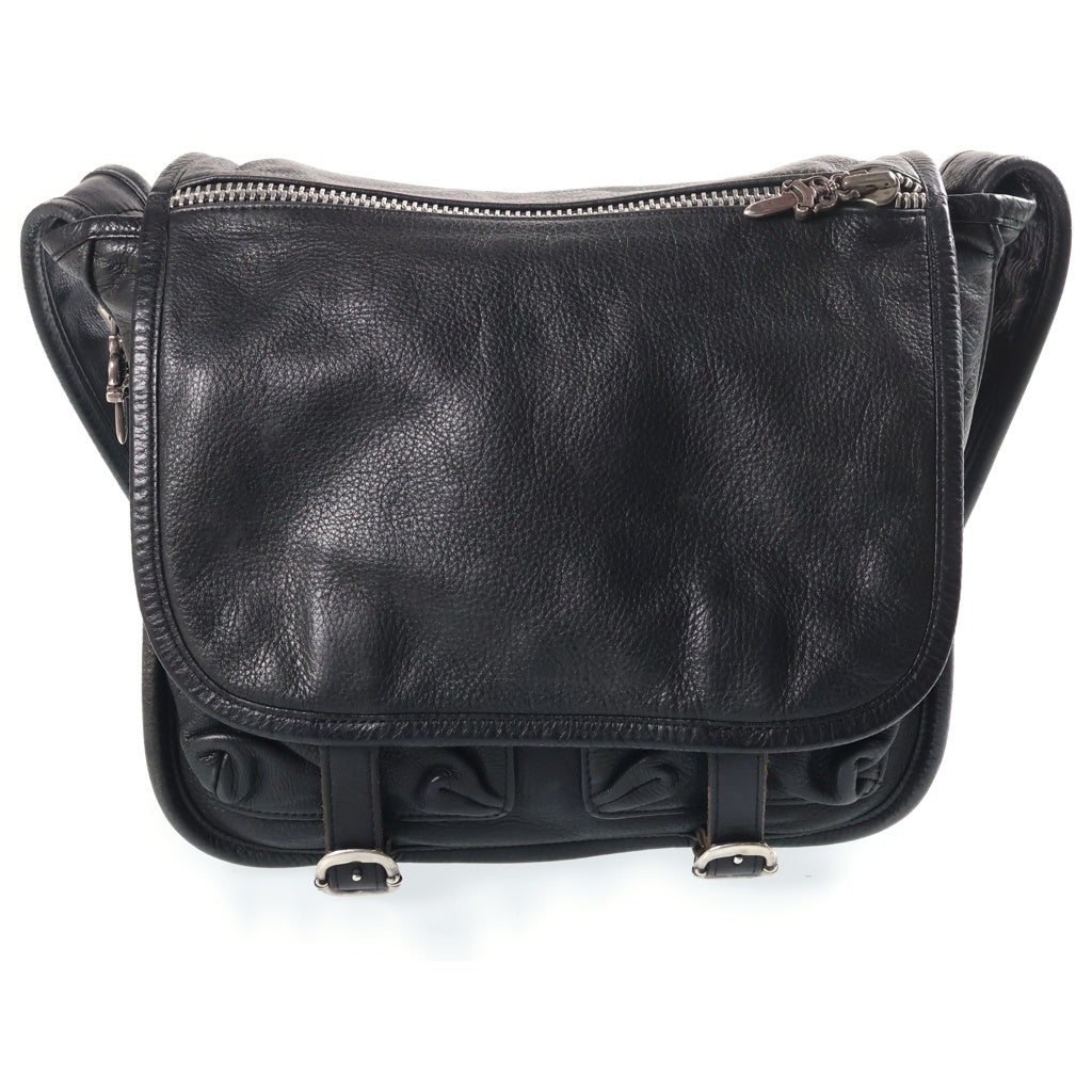 CHROME HEARTS(クロムハーツ) SHOULDER BAG-TINY ガンスリンガーストラップ ショルダーバック レザー ブラック レディース