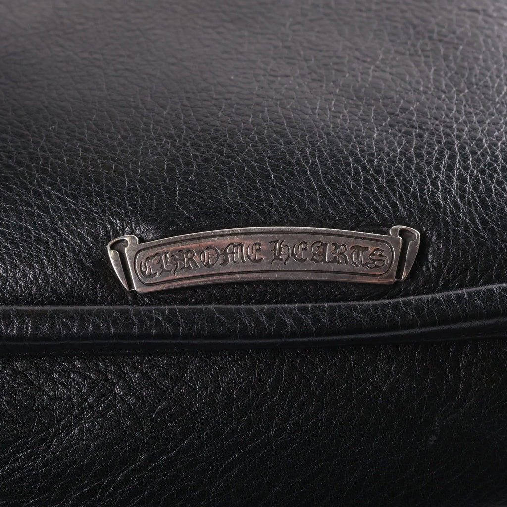 CHROME HEARTS(クロムハーツ) SHOULDER BAG-TINY ガンスリンガーストラップ ショルダーバック レザー ブラック レディース