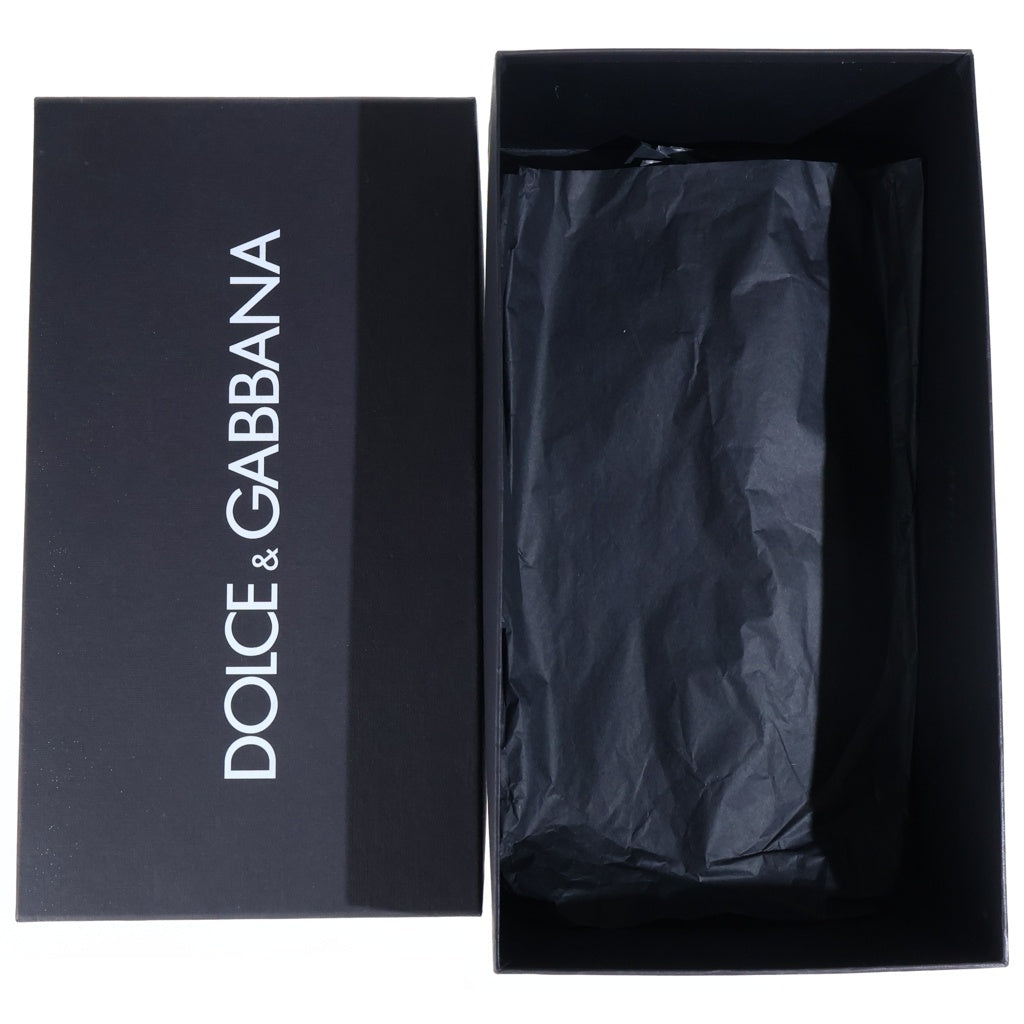 DOLCE & GABBANA(ドルチェアンドガッバーナ) エスパドリーユ ストロー レースアップ ドレスシューズ ブラウン