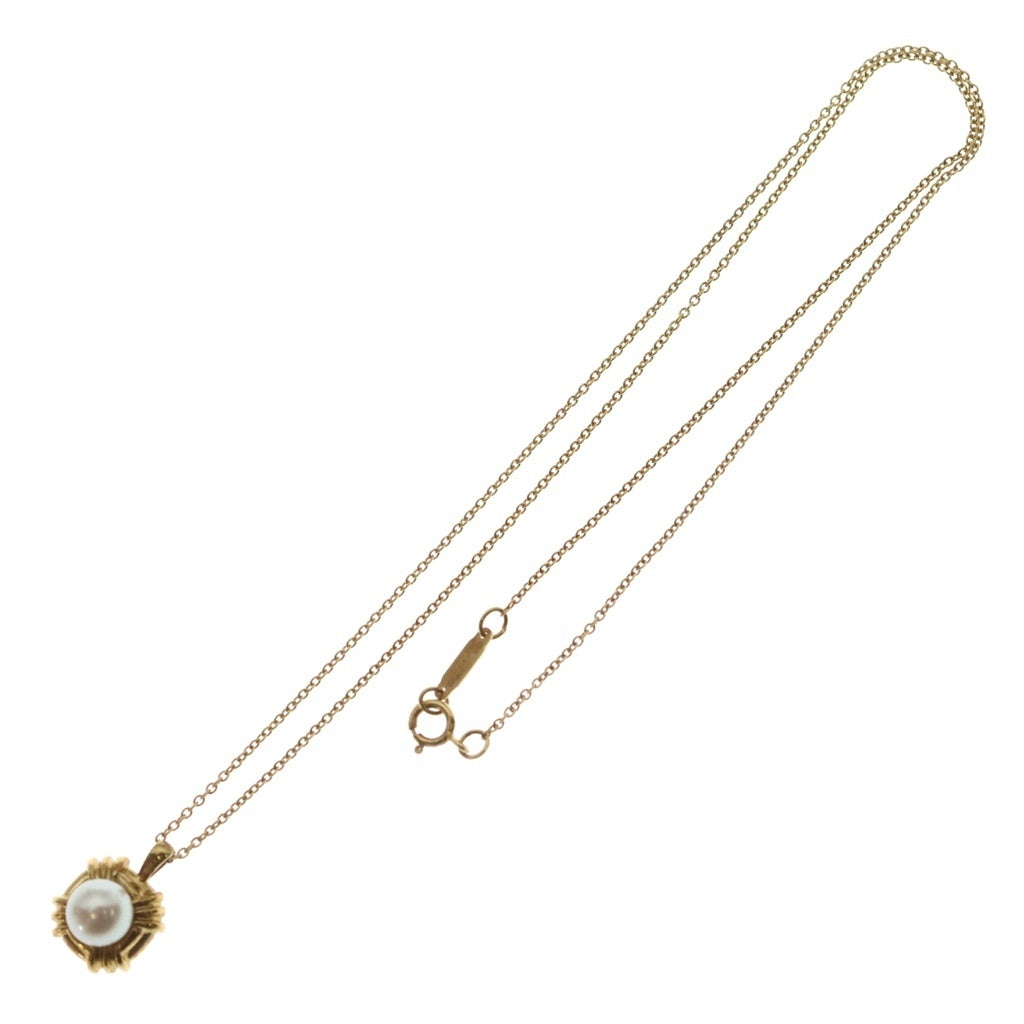 TIFFANY & Co.(ティファニー) シグネチャー パールネックレスAu750 K18 YG イエローゴールド レディース