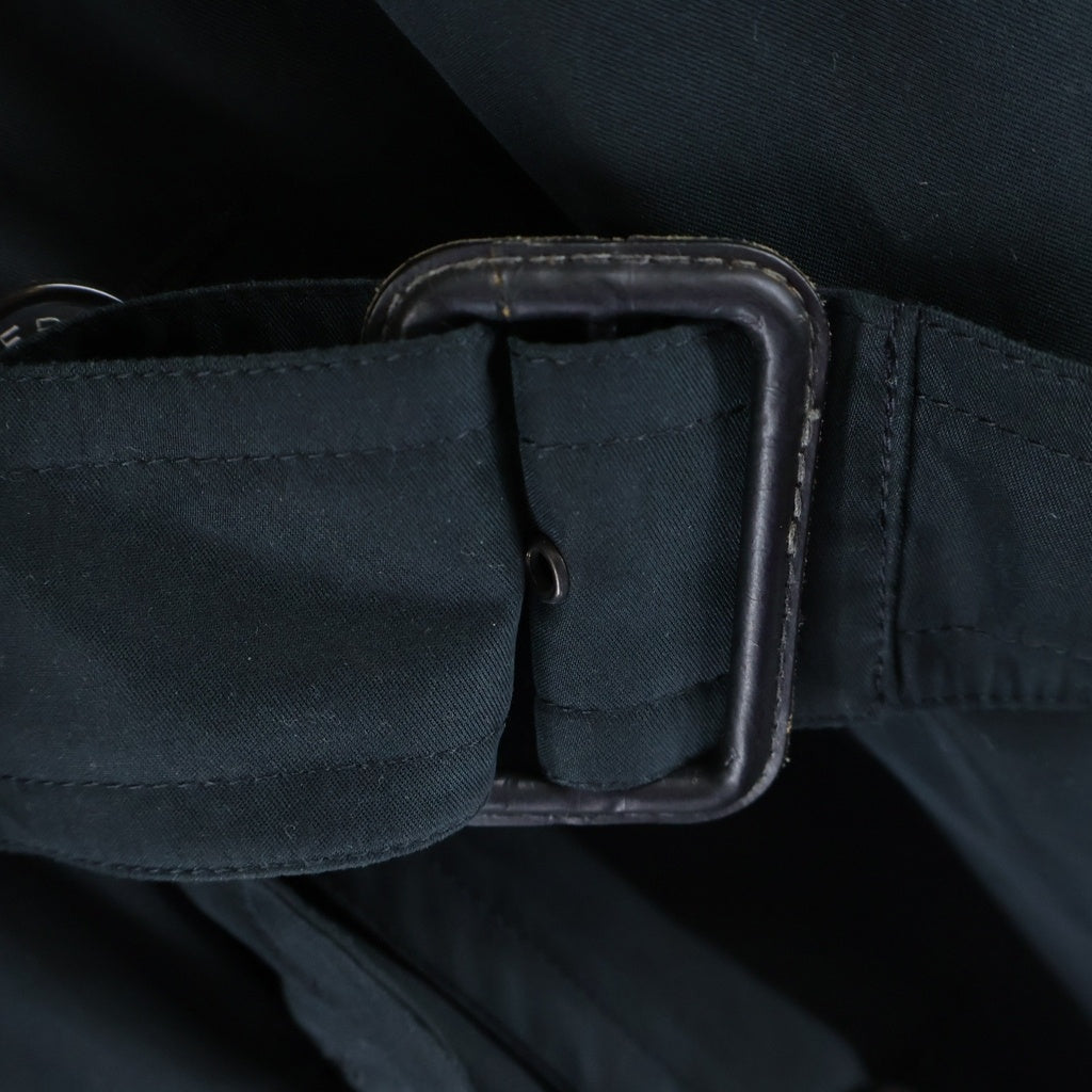 HERMES(エルメス) ポリエステル ナイロン ロングトレンチコート ブラック