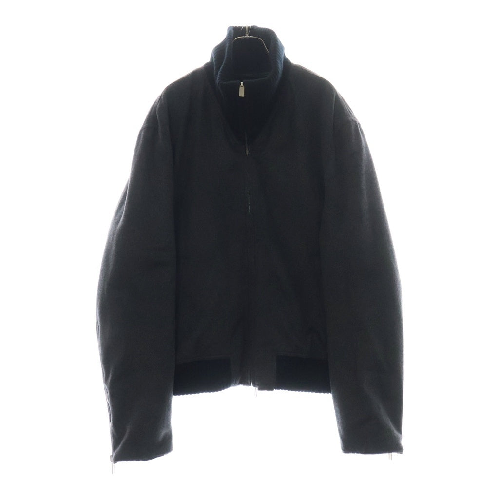 HERMES(エルメス) ジップアップ ブルゾン ジャケット リバーシブル ミンク カシミヤ ブラック