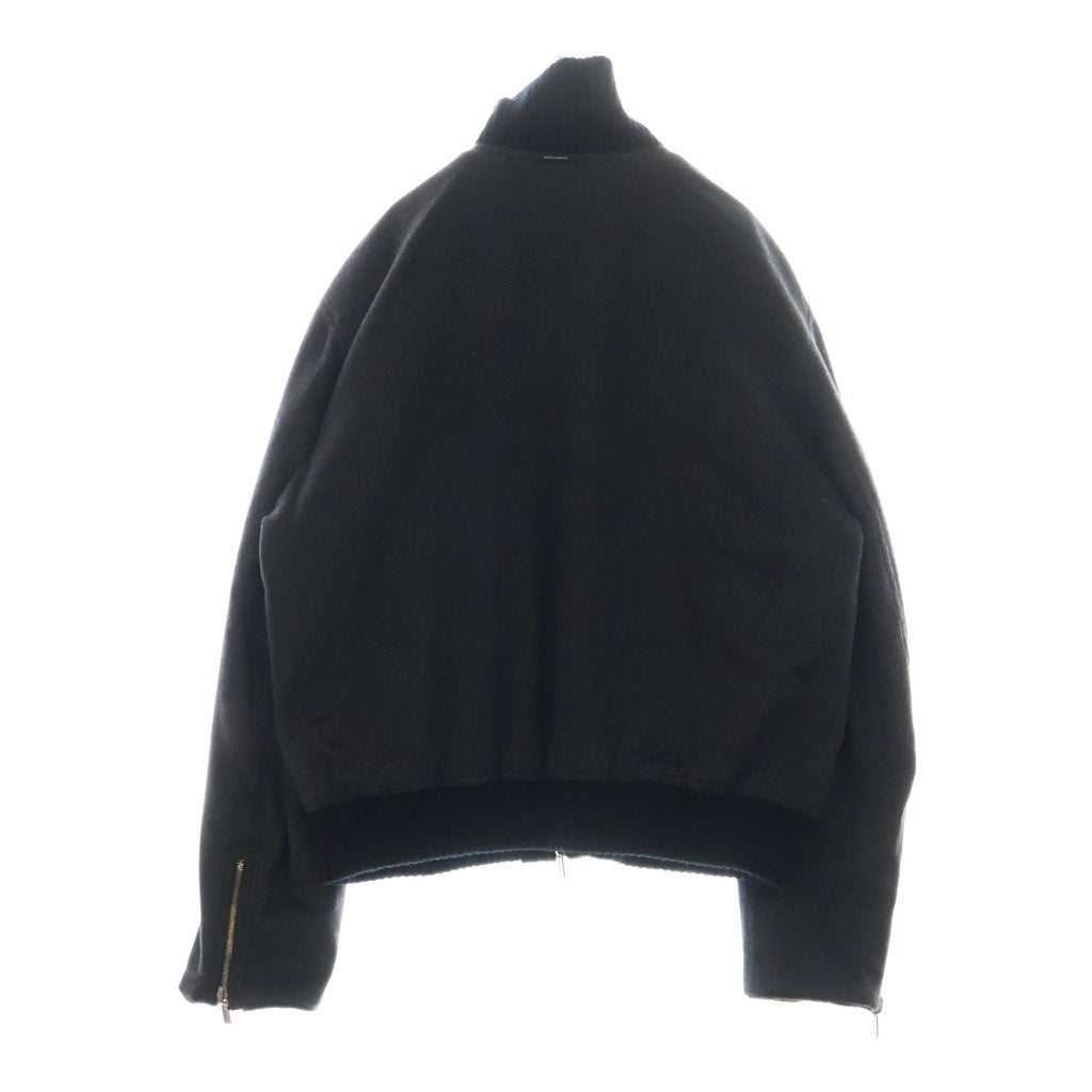 HERMES(エルメス) ジップアップ ブルゾン ジャケット リバーシブル ミンク カシミヤ ブラック