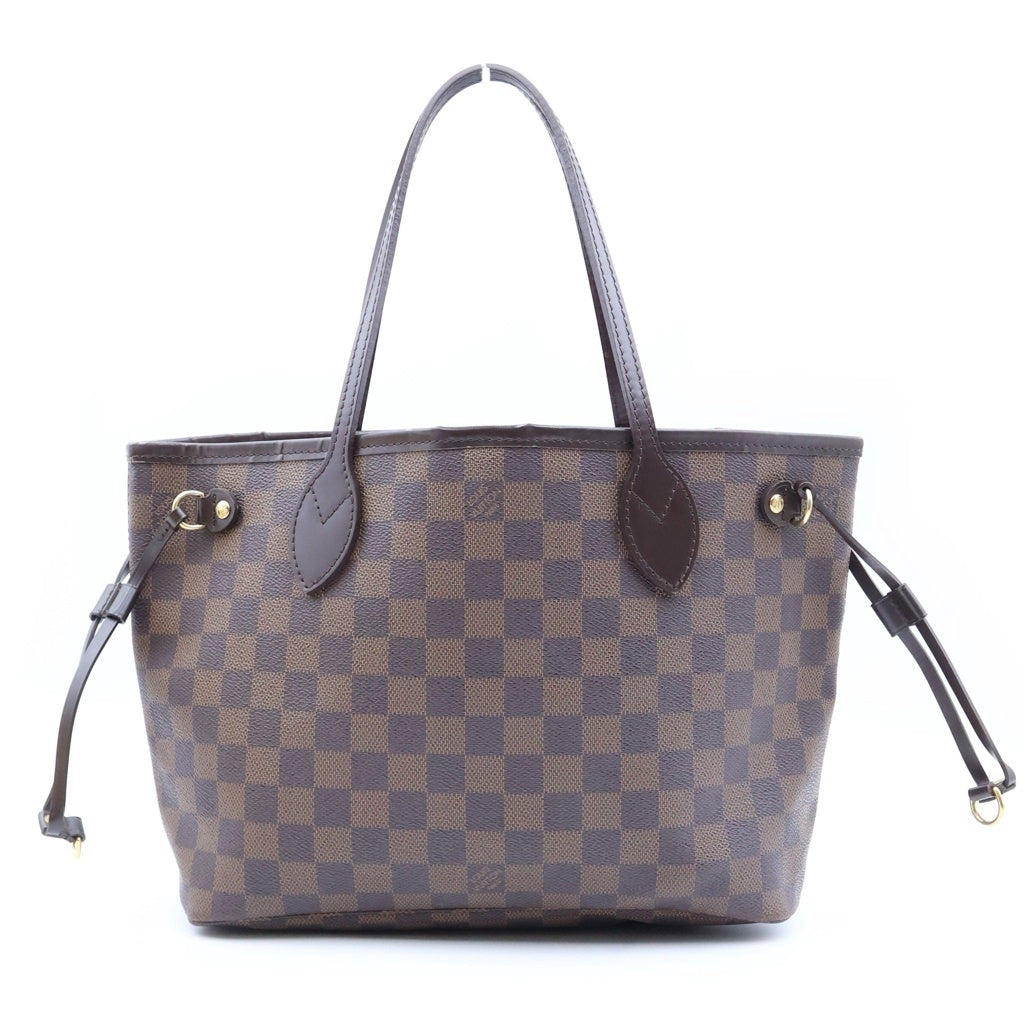 LOUIS VUITTON(ルイヴィトン) ダミエ ネヴァーフルPM ハンドバッグ トートバッグ ブラウン レザー×PVC N51109 ゴールド金具 レディース