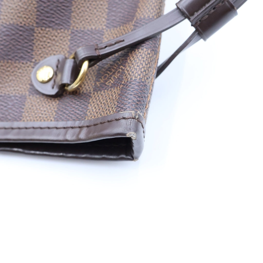 LOUIS VUITTON(ルイヴィトン) ダミエ ネヴァーフルPM ハンドバッグ トートバッグ ブラウン レザー×PVC N51109 ゴールド金具 レディース