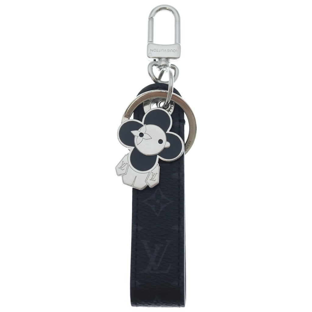 LOUIS VUITTON(ルイヴィトン) ドラゴンヌ ヴィヴィエンヌ キーホルダー キーリング モノグラム エクリプスキャンバス レザー ブラック M01821