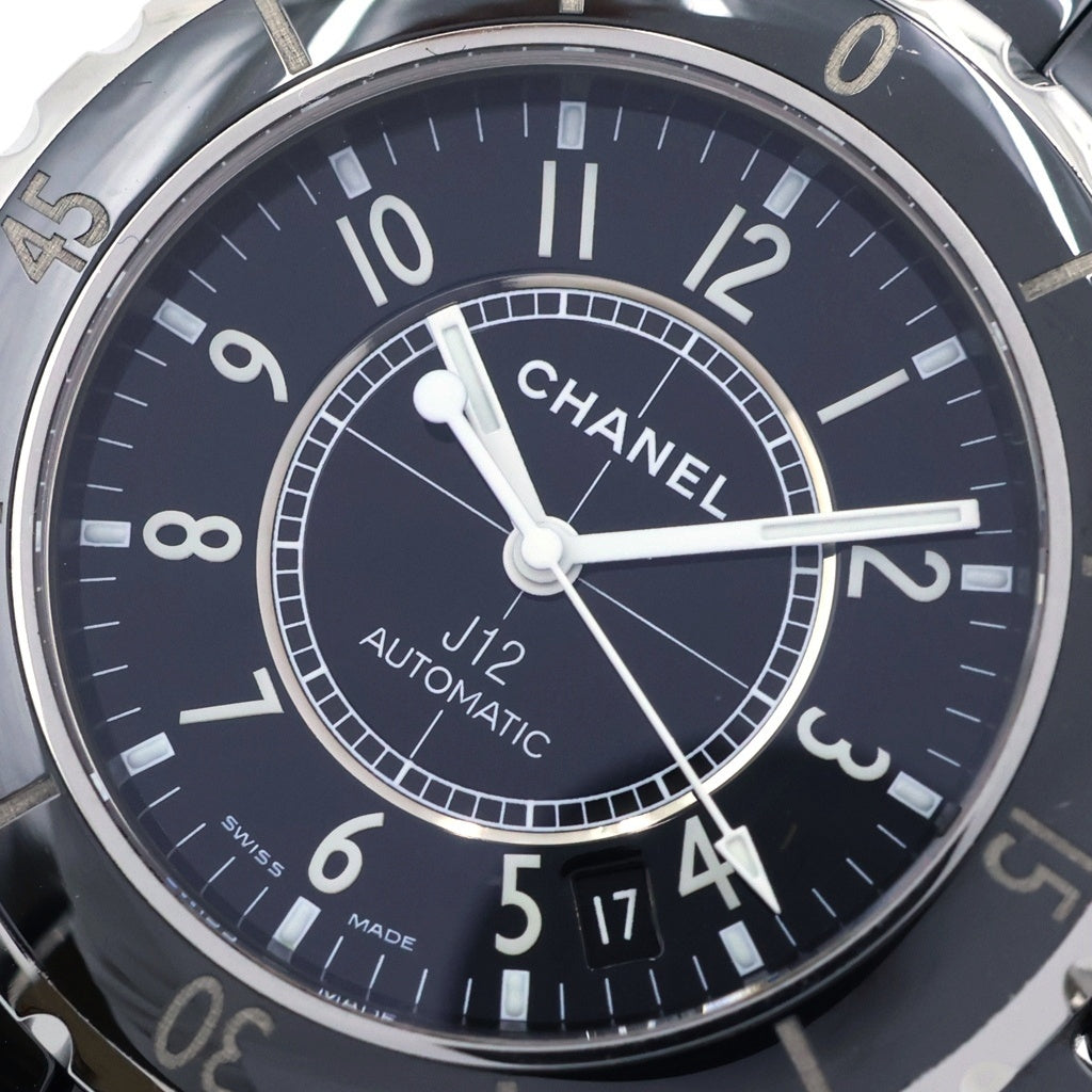 CHANEL(シャネル) J12 黒文字盤 セラミック 自動巻き CE×SS/AT H0685 腕時計