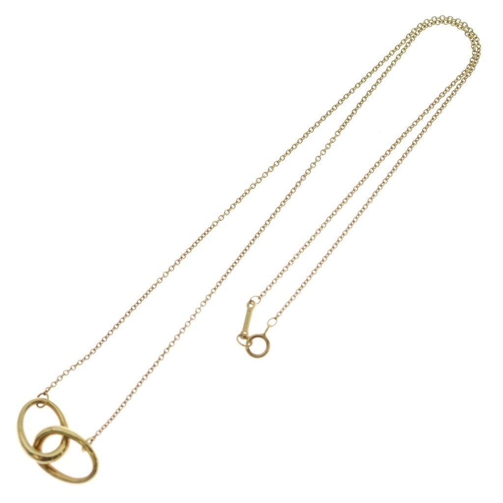 TIFFANY & Co.(ティファニー) インターロッキング サークル ネックレス ペンダント チェーン イエローゴールド 750YG レディース