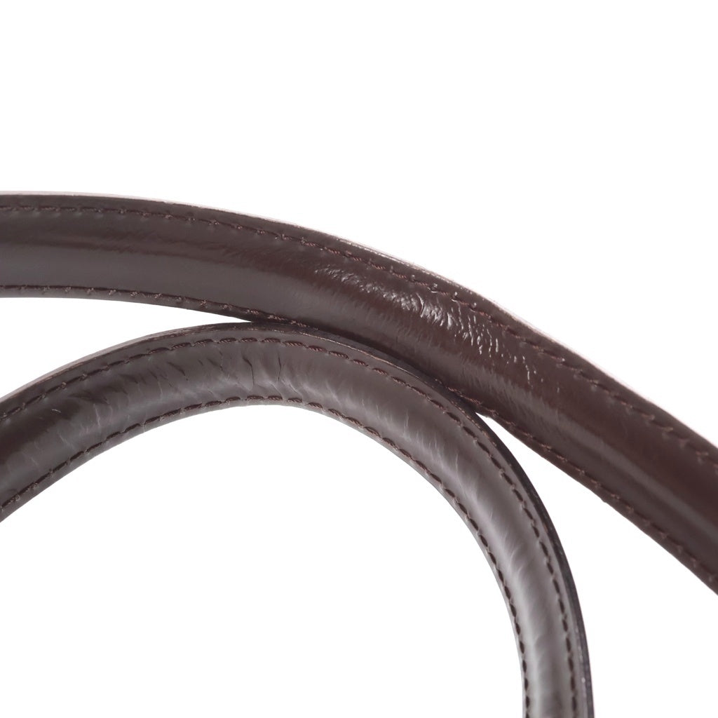 LOUIS VUITTON(ルイヴィトン) ダミエ チェルシー ハンドバッグ ボストンバッグ ブラウン レザー×PVC N51119 ゴールド金具 レディース