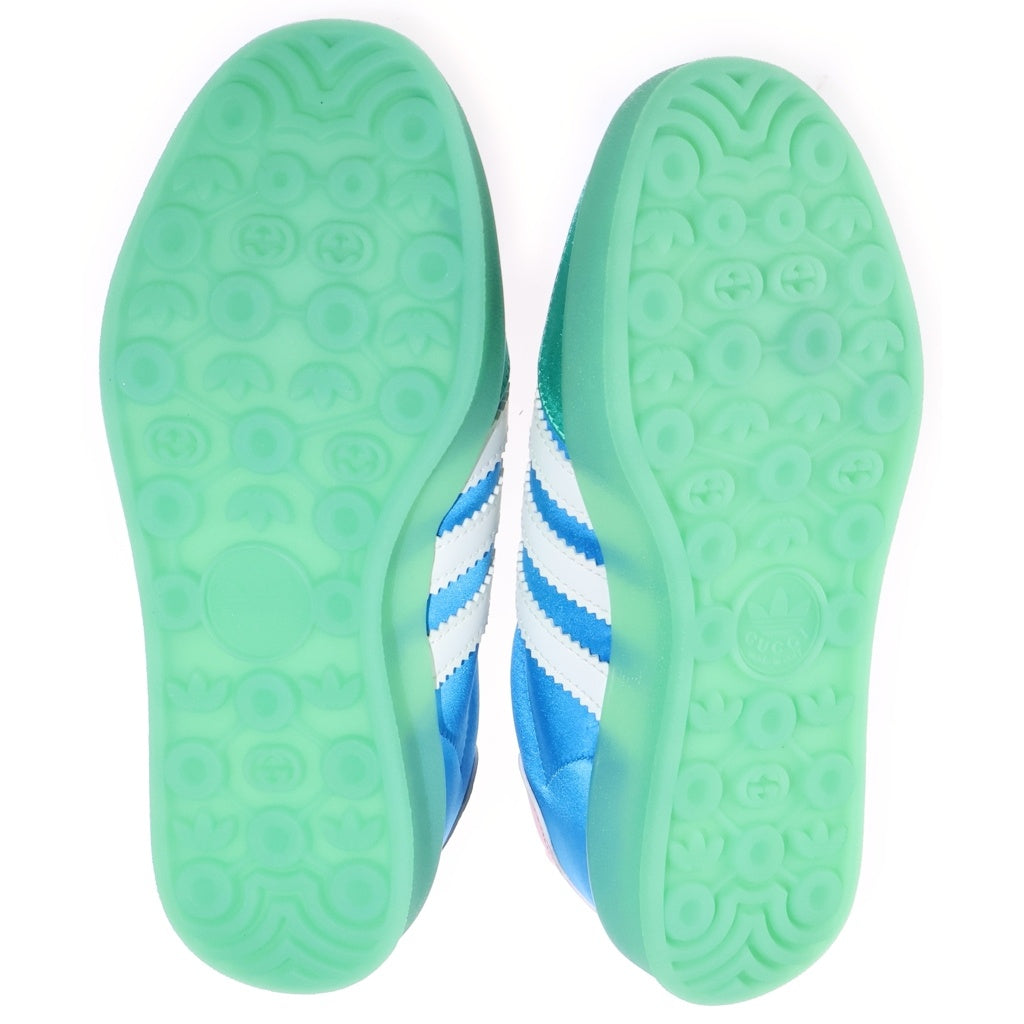 GUCCI(グッチ) ×adidas GAZELLE ローカットスニーカー ブルー×グリーン×ピンク マルチカラー 646652 #21cm レディース