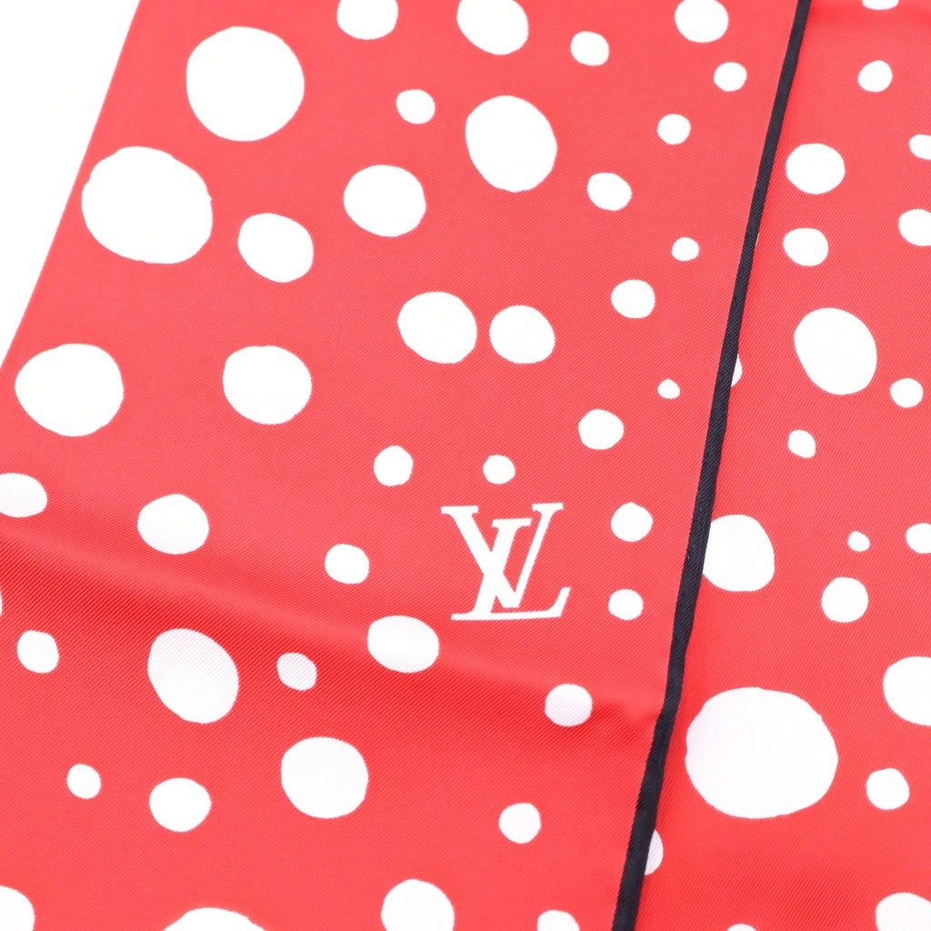 LOUIS VUITTON(ルイヴィトン) 草間彌生 カレ90・インフィニティ ドット ルージュ/ブロン シルクスカーフ レッド M78285 レディース