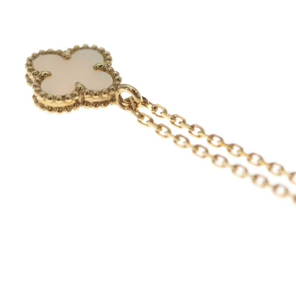 Van Cleef & Arpels(ヴァンクリーフアンドアーペル) スウィートアルハンブラ マザーオブパール ネックレス K18YG イエローゴールド VCARF69100 レディース