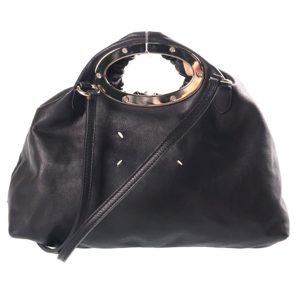 Maison Margiela(メゾンマルジェラ) ショルダーバック 2way 巾着 レザー ブラック S56WD0009 レディース