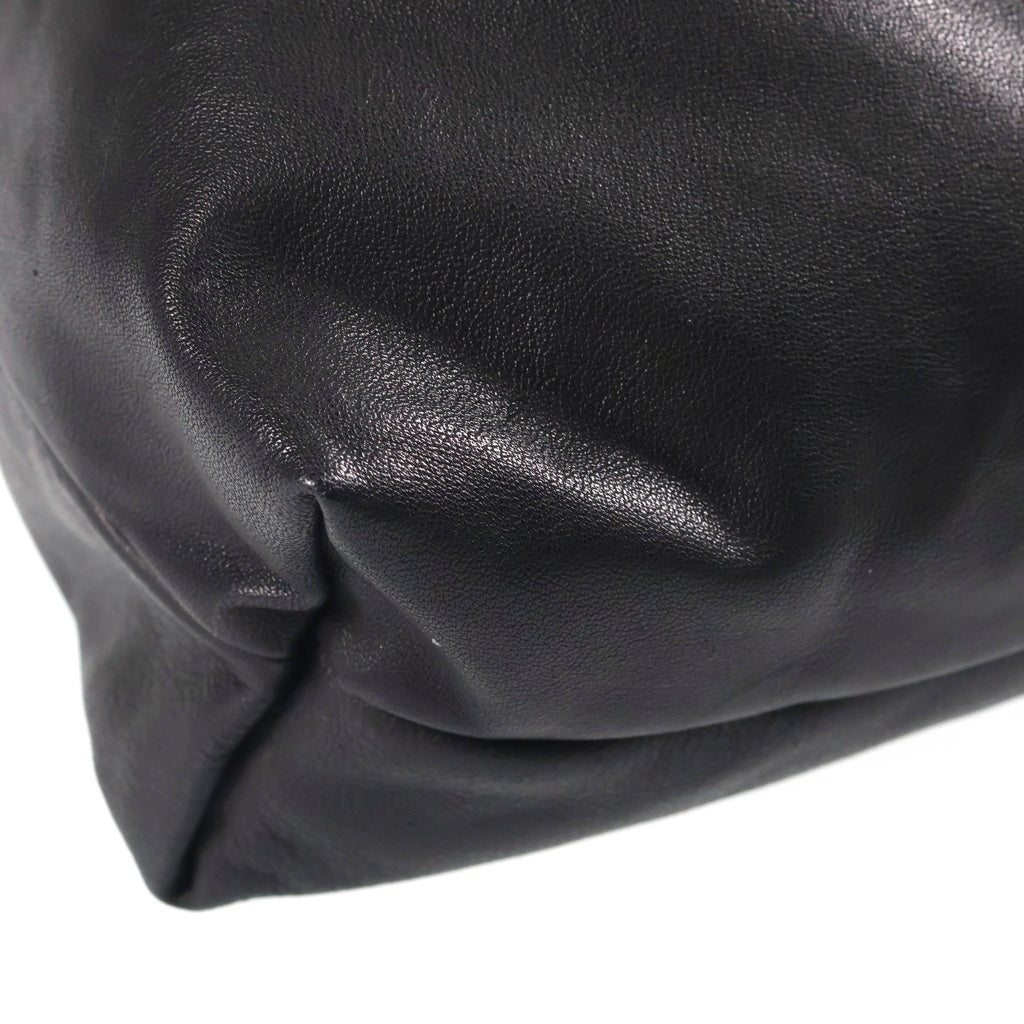 Maison Margiela(メゾンマルジェラ) ショルダーバック 2way 巾着 レザー ブラック S56WD0009 レディース