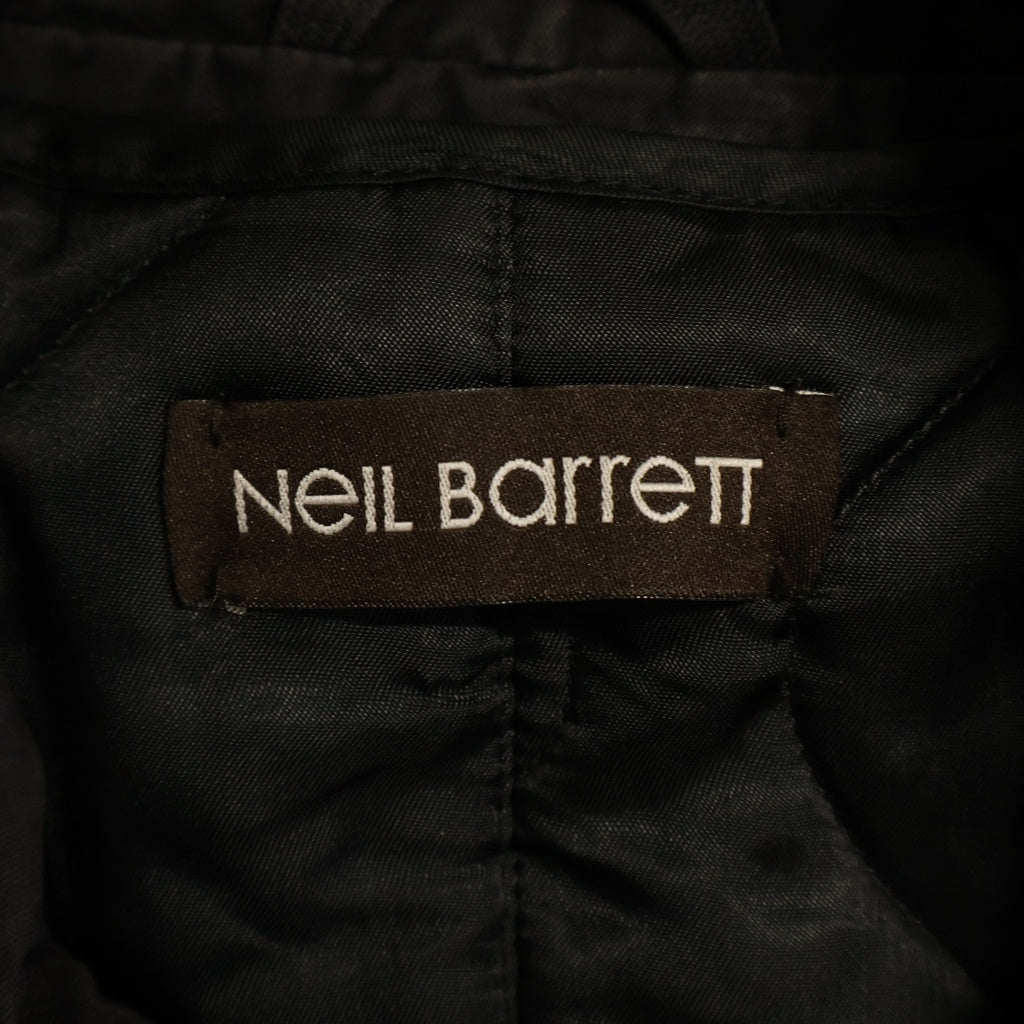 Neil Barrett(ニール バレット) ミリタリージャケット ヴィンテージ ブラウン レーヨン/ポリエステル IB779