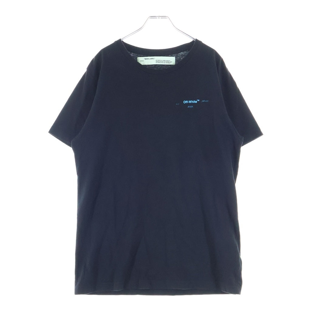 OFF-WHITE(オフホワイト) 18AW GRADIENT OVER TEE 半袖カットソー Tシャツ ブラック コットン OMAA027F18185005