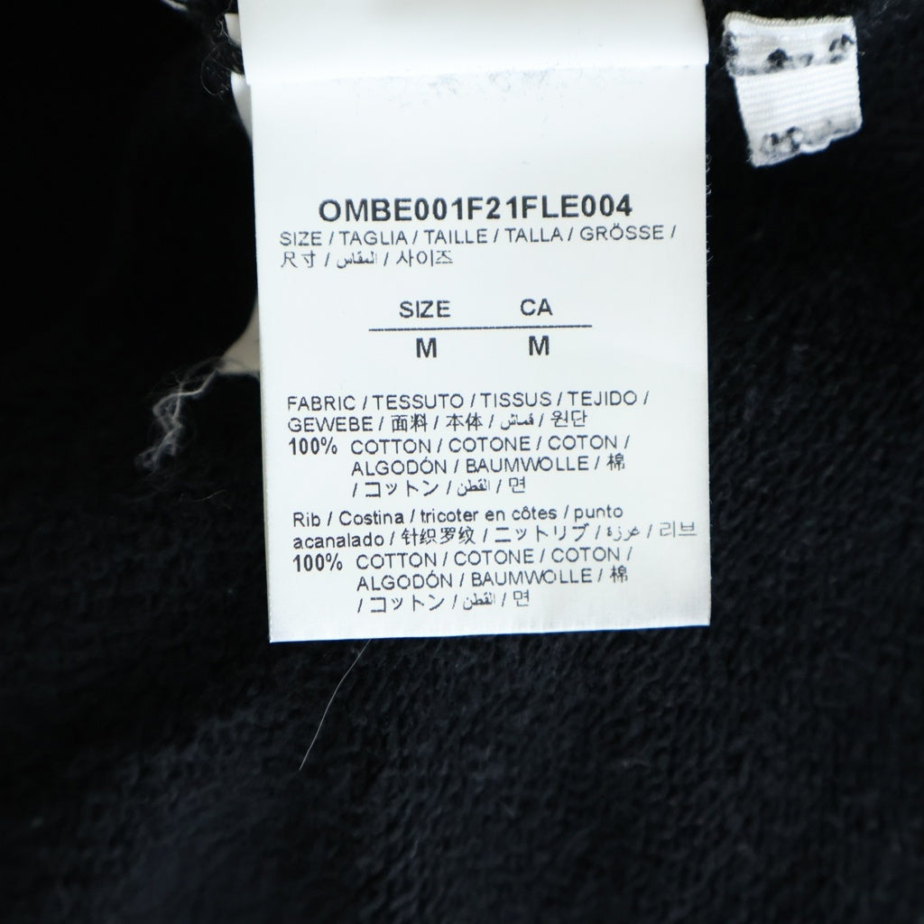 OFF-WHITE(オフホワイト) 21AW GRADIENT ARROWS HOODIE ジップアップフーディー ブラック コットン OMBE001F21FLE004