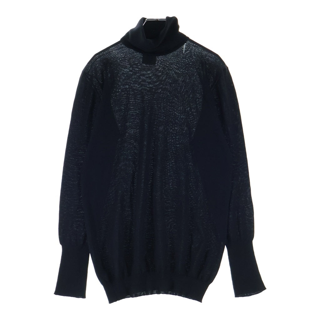CHANEL(シャネル) タートルネック ニット ブラック コットン レディース