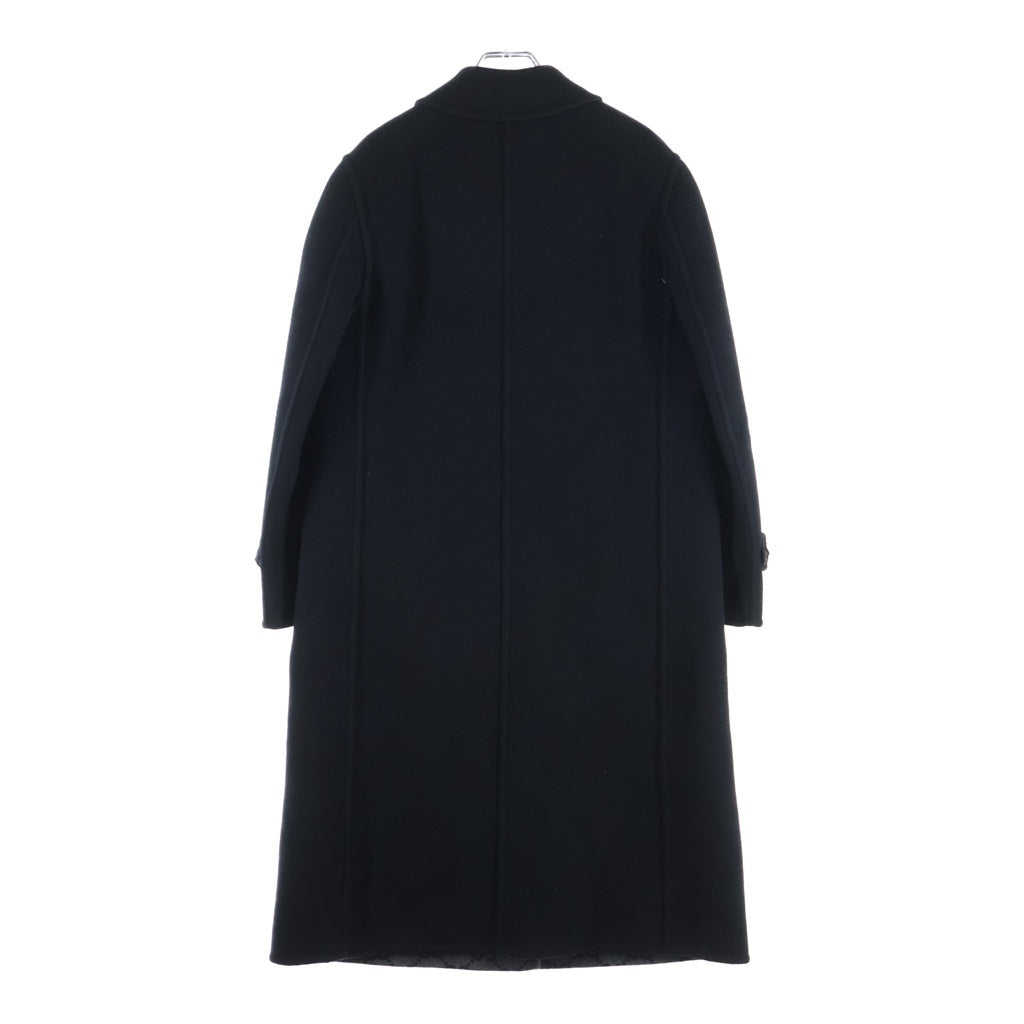 GUCCI(グッチ) エレガント リバーシブル GG ウールコート ロングコート グレー/ブラック 695094 レディース
