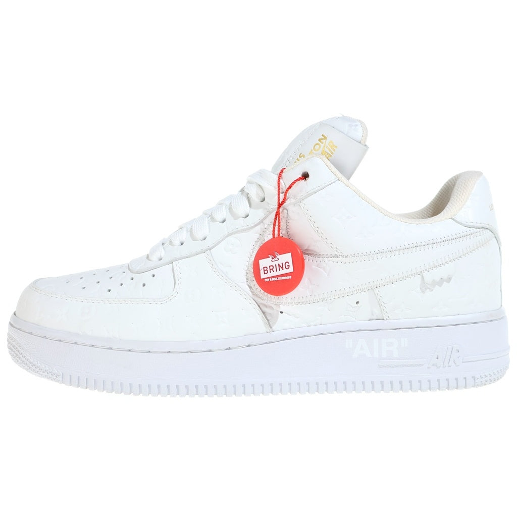 LOUIS VUITTON(ルイヴィトン) ×Nike Air Force 1 Low by Virgil Abloh エアフォース1 ロー ヴァージル・アブロー モノグラム ローカットスニーカー シューズ US8/26cm ホワイト LD0212