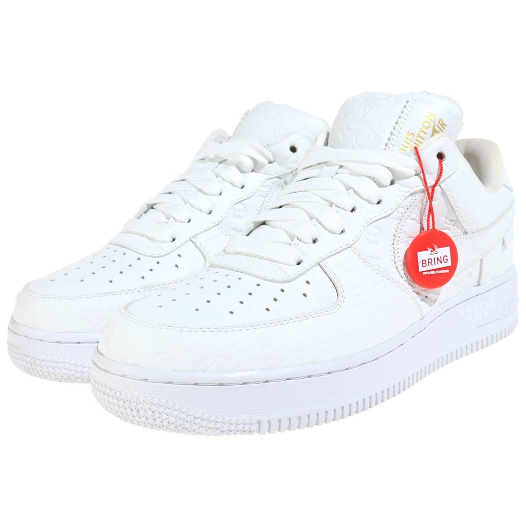 LOUIS VUITTON(ルイヴィトン) ×Nike Air Force 1 Low by Virgil Abloh エアフォース1 ロー ヴァージル・アブロー モノグラム ローカットスニーカー シューズ US8/26cm ホワイト LD0212