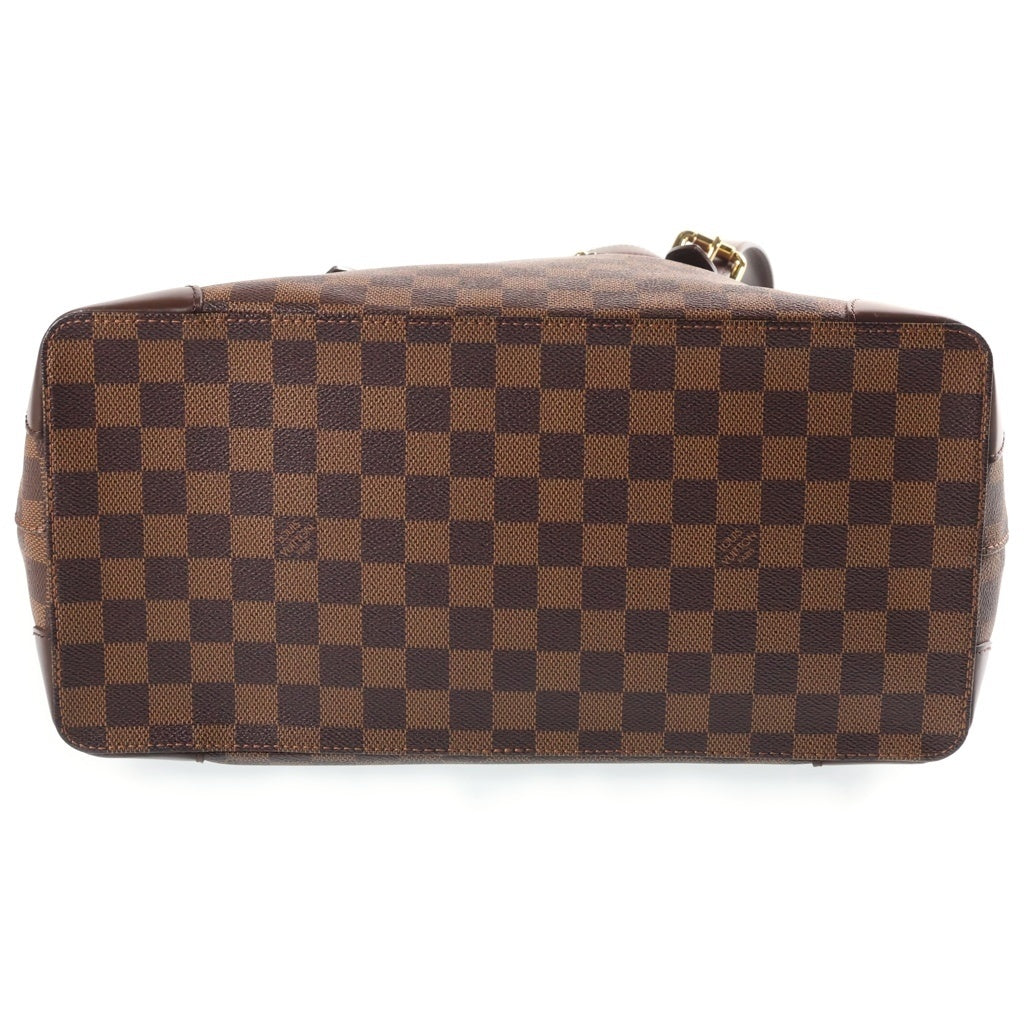LOUIS VUITTON(ルイヴィトン) ダミエ ハムテッドMM トートバッグ ハンドバッグ ブラウン PVCレザー N51204 ゴールド金具 レディース